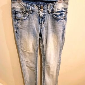 Bleached Flare jeans